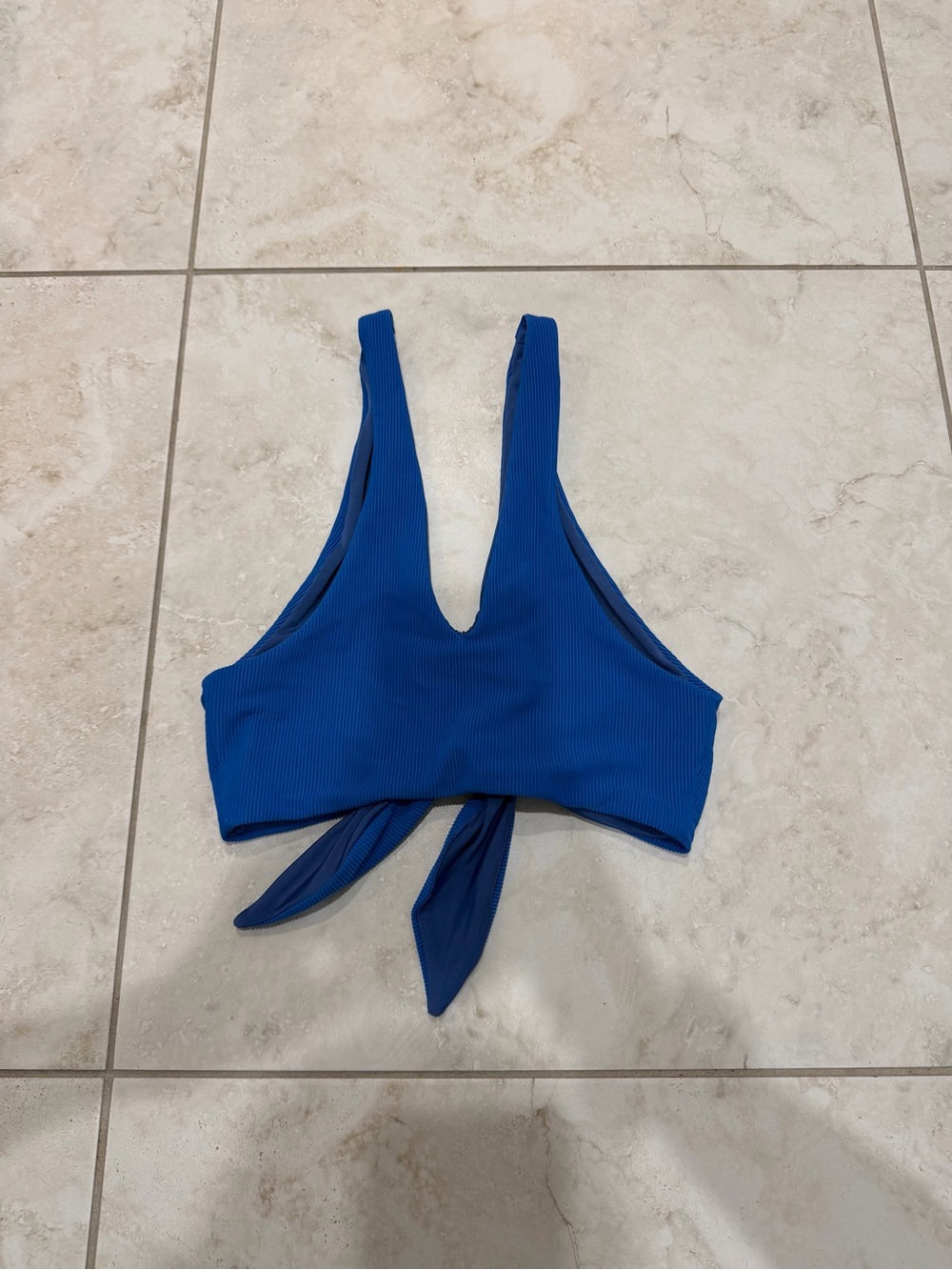 Beach Riot Dallas Ribbed Tie-Front Bikini Top - Picture 4 of 4